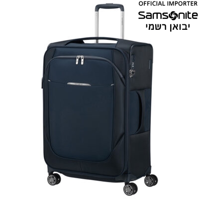 מזוודה בינונית Samsonite Re-Lite 67 ס"מ עם תא קדמי והרחבה