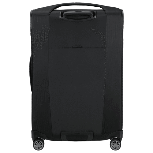 מזוודת Samsonite ReLite שחורה בגובה 67 ס"מ עם גלגלים שקטים והרחבה