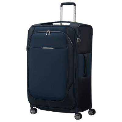 מזוודת Samsonite Re-Lite 78 ס"מ בצבע כחול כהה – עם קוביות אריזה מתנה