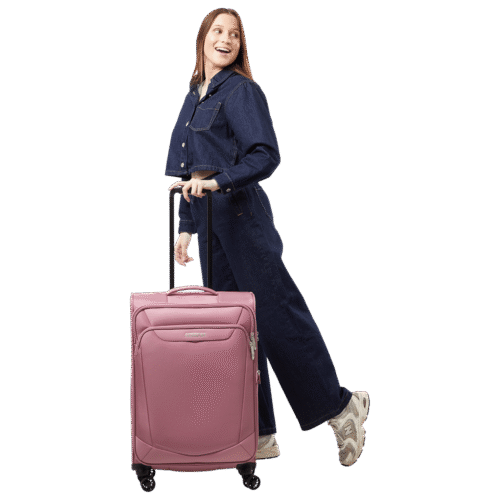 ⁦מזוודה בינונית ורודה American Tourister SummerRide 69 ס"מ – הבחירה האלגנטית לכל נסיעה ME781005⁩ – תמונה ⁦3⁩