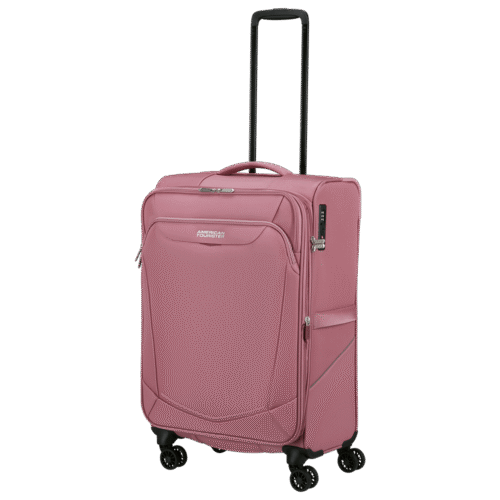 ⁦מזוודה בינונית ורודה American Tourister SummerRide 69 ס"מ – הבחירה האלגנטית לכל נסיעה ME781005⁩ – תמונה ⁦4⁩