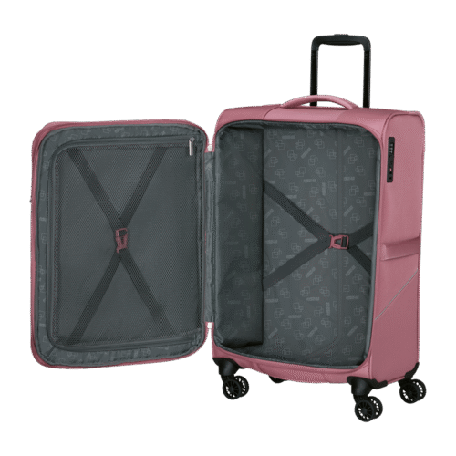 ⁦מזוודה בינונית ורודה American Tourister SummerRide 69 ס"מ – הבחירה האלגנטית לכל נסיעה ME781005⁩ – תמונה ⁦6⁩