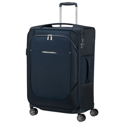 מזוודה עם תא קדמי בצבע כחול כהה של Samsonite