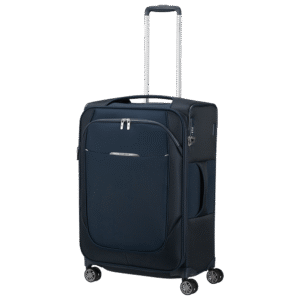 מזוודה עם תא קדמי בצבע כחול כהה של Samsonite