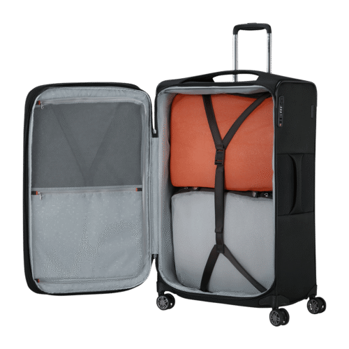 ⁦מזוודת Samsonite Re-Lite 78 ס"מ שחורה – הבחירה החכמה לנסיעות ארוכות (29") KQ809007⁩ – תמונה ⁦5⁩