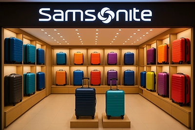 סט מזוודות Samsonite Urbify בצבע כהה – מזוודות קשיחות איכותיות עם גלגלים