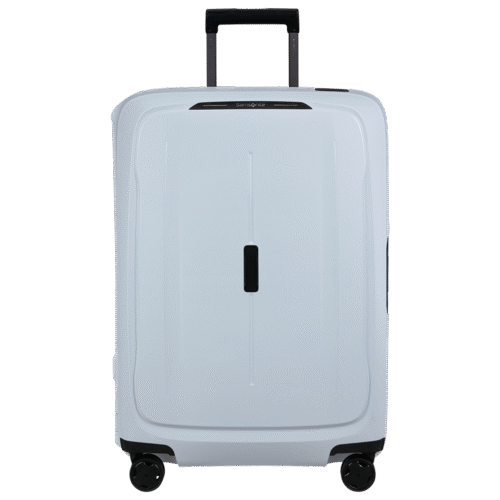 מזוודת Samsonite קשיחה עם נעילה תלת שלבית בצבע לבן