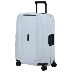 מזוודת Samsonite קשיחה עם נעילה תלת-שלבית דגם Essens בצבע לבן