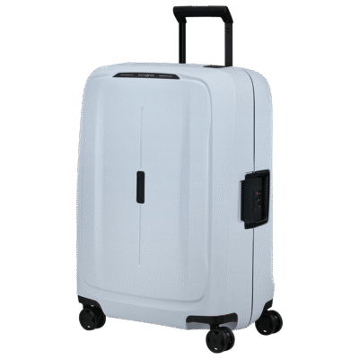 מזוודת Samsonite קשיחה עם נעילה תלת-שלבית דגם Essens בצבע לבן