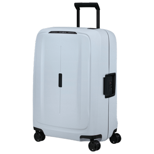 מזוודת Samsonite קשיחה עם נעילה תלת-שלבית דגם Essens בצבע לבן