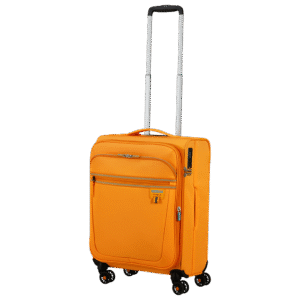 טרולי 20 אינץ' Aerospin בצבע כתום – מתאים לטיסות לואו קוסט, קל במיוחד ומורשה לעלייה למטוס