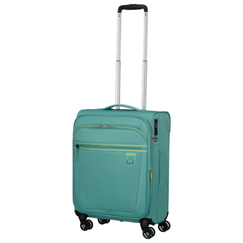 טרולי אמריקן טוריסטר קל משקל דגם Aerospin בצבע טורקיז