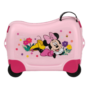 מזוודת דיסני לילדים סמסונייט Minnie Mouse ורודה עם גלגלים לרכיבה
