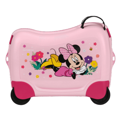מזוודת דיסני לילדים סמסונייט Minnie Mouse ורודה עם גלגלים לרכיבה