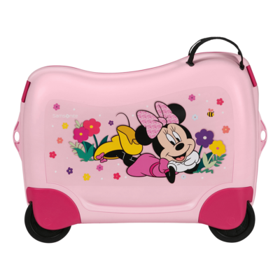 מזוודת דיסני לילדים סמסונייט Minnie Mouse ורודה עם גלגלים לרכיבה