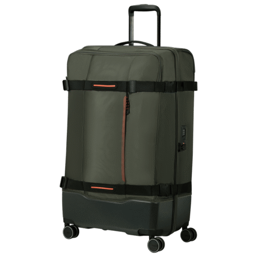 מזוודת American Tourister Urban Track 79cm ירוקה גדולה עם גלגלים ונעילת TSA
