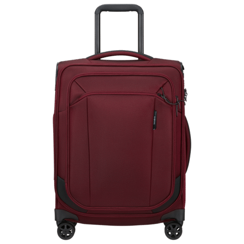 מזוודת Samsonite Respark Spinner 55cm בצבע בורדו – מזוודת קבינה יוקרתית, קלה ועמידה