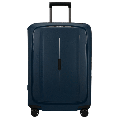 מזוודת Samsonite Essens Spinner 69cm בצבע כחול כהה עם ארבעה גלגלים