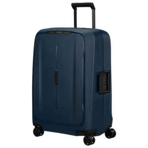 מזוודת Samsonite Essens Spinner 69cm כחולה עם ארבעה גלגלים ונעילה בטיחותית