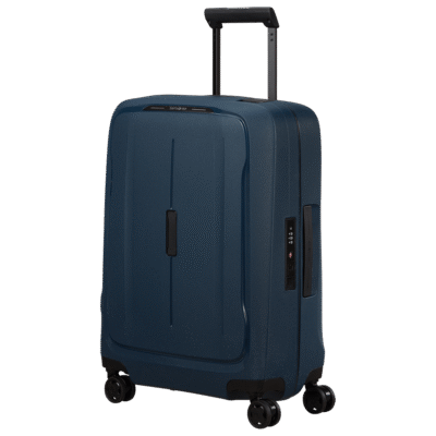 מזוודת Samsonite Essens Spinner 55cm כחולה – טרולי קבינה קל ואיכותי