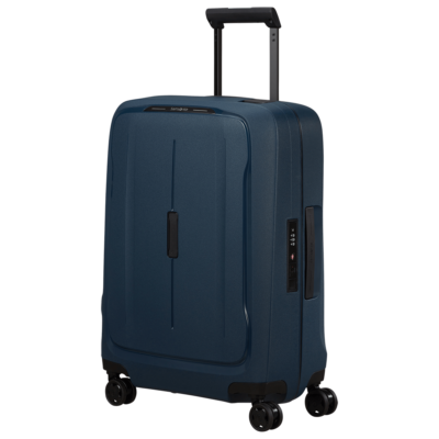 מזוודת Samsonite Essens Spinner 55cm כחולה – טרולי קבינה קל ואיכותי