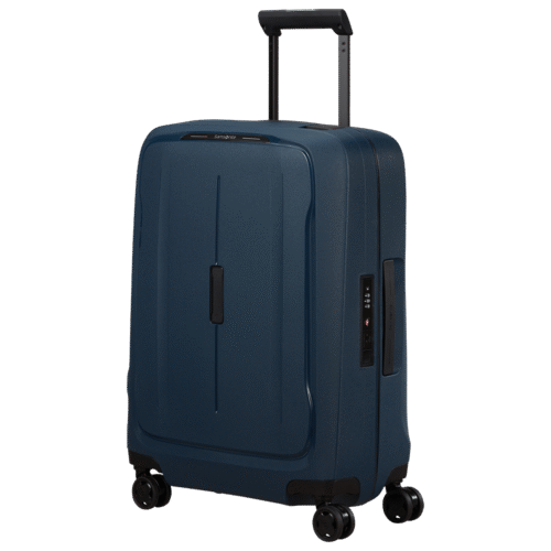 מזוודת Samsonite Essens Spinner 55cm כחולה – טרולי קבינה קל ואיכותי
