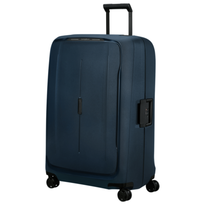 מזוודת Samsonite Essens Spinner 81cm כחול – חזית קשיחה עם ארבעה גלגלים
