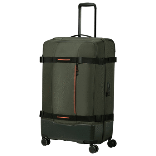 מזוודת American Tourister Urban Track 79cm בצבע ירוק כהה עם גלגלים ונפח 106 ליטר