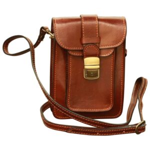 נרתיק עור לחגורה חום יוקרתי – Leather Belt Piece Brown בעבודת יד מעור איטלקי