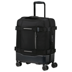 מזוודת קבינה Urban Track 55cm American Tourister שחורה עם 4 גלגלים ונעילת TSA