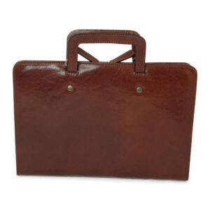 תיק מסמכים עור יוקרתי בעבודת יד מעור איטלקי איכותי עם רצועה נשלפת