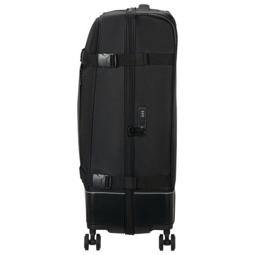 מזוודת American Tourister Urban Track 79cm גדולה שחורה עם גלגלי ספינר