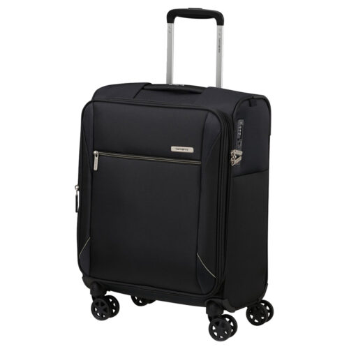 ⁦טרולי Samsonite שחור 20 אינץ' רך לעלייה למטוס KQ709003⁩ – תמונה ⁦9⁩
