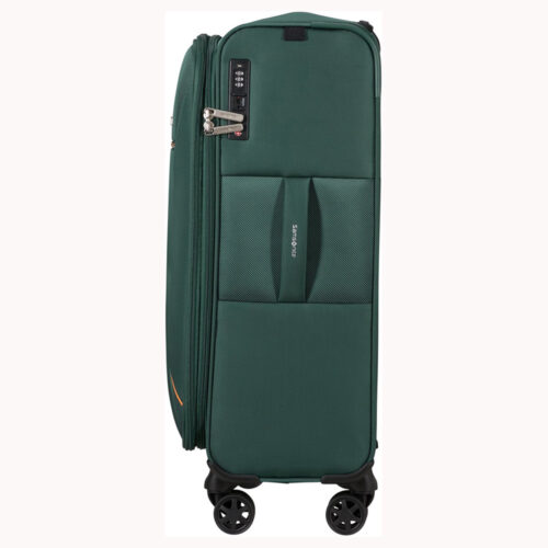 מזוודת Samsonite בינונית ירוקה לנסיעות עם גלגלים