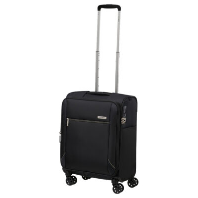 טרולי Samsonite שחור 20 אינץ' קשיח לעלייה למטוס