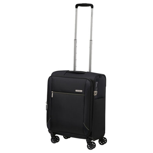 טרולי Samsonite שחור 20 אינץ' קשיח לעלייה למטוס