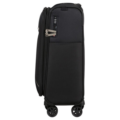 ⁦טרולי Samsonite שחור 20 אינץ' רך לעלייה למטוס KQ709003⁩ – תמונה ⁦3⁩