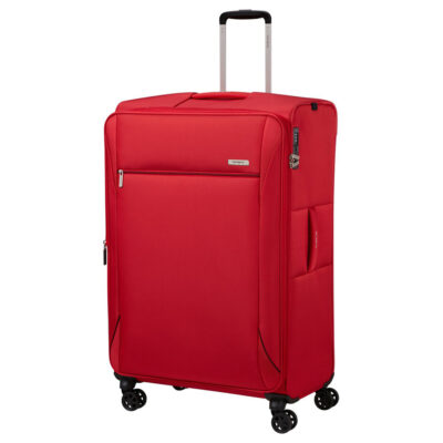 מזוודה ענקית Samsonite Base Breeze אדומה 81 ס"מ עם ידית טלסקופית