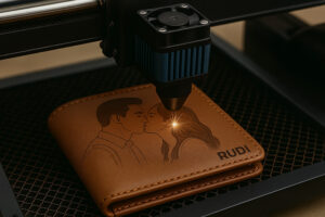 חריטה בלייזר על מוצרי עור – רודי מוצרי עור