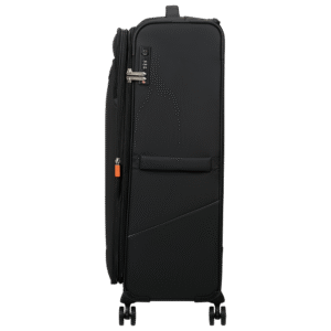 מזוודת American Tourister Extra Large שחורה עם גלגלים כפולים ונעילת TSA
