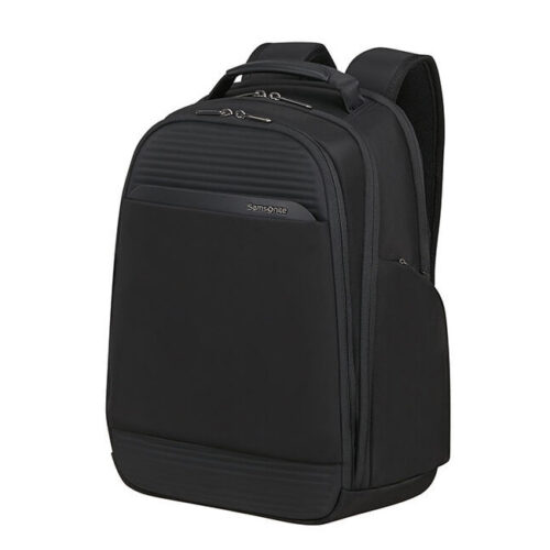 תיק גב Samsonite שחור ומעוצב למחשב נייד.