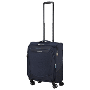 מזוודת טרולי American Tourister SummerRide 55 ס״מ כחול נייבי על 4 גלגלים