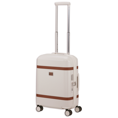 מזוודת Samsonite Image Spinner 55 ס״מ Ivory KQ505001 עם ידית טלסקופית וגלגלים שקטים