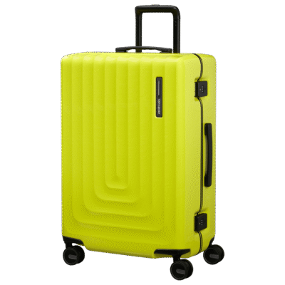 Samsonite Focus Spinner 69cm Metallic Lime - מזוודה קשיחה עם נעילת TSA