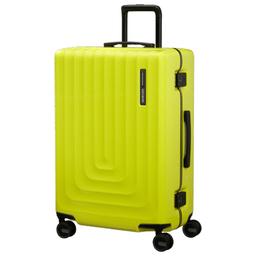 Samsonite Focus Spinner 69cm Metallic Lime - מזוודה קשיחה עם נעילת TSA
