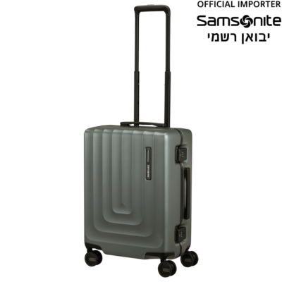 מזוודה בינונית סמסונייט Focus Spinner 69cm בצבע חאקי מרווה - קשיחה ובטוחה