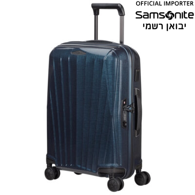 טרולי עסקים סמסונייט Major-Lite בצבע כחול - מזוודת עליה למטוס קלה ויוקרתית