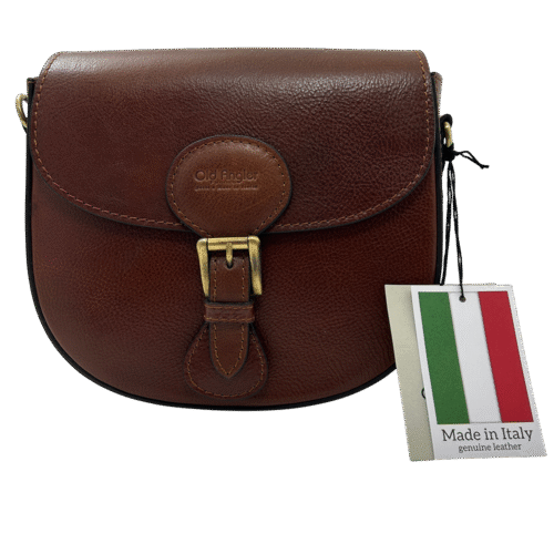 תיק עור יוקרתי לנשים מבית Old Angler Italy עשוי עור Full Grain אמיתי בעבודת יד מאיטליה