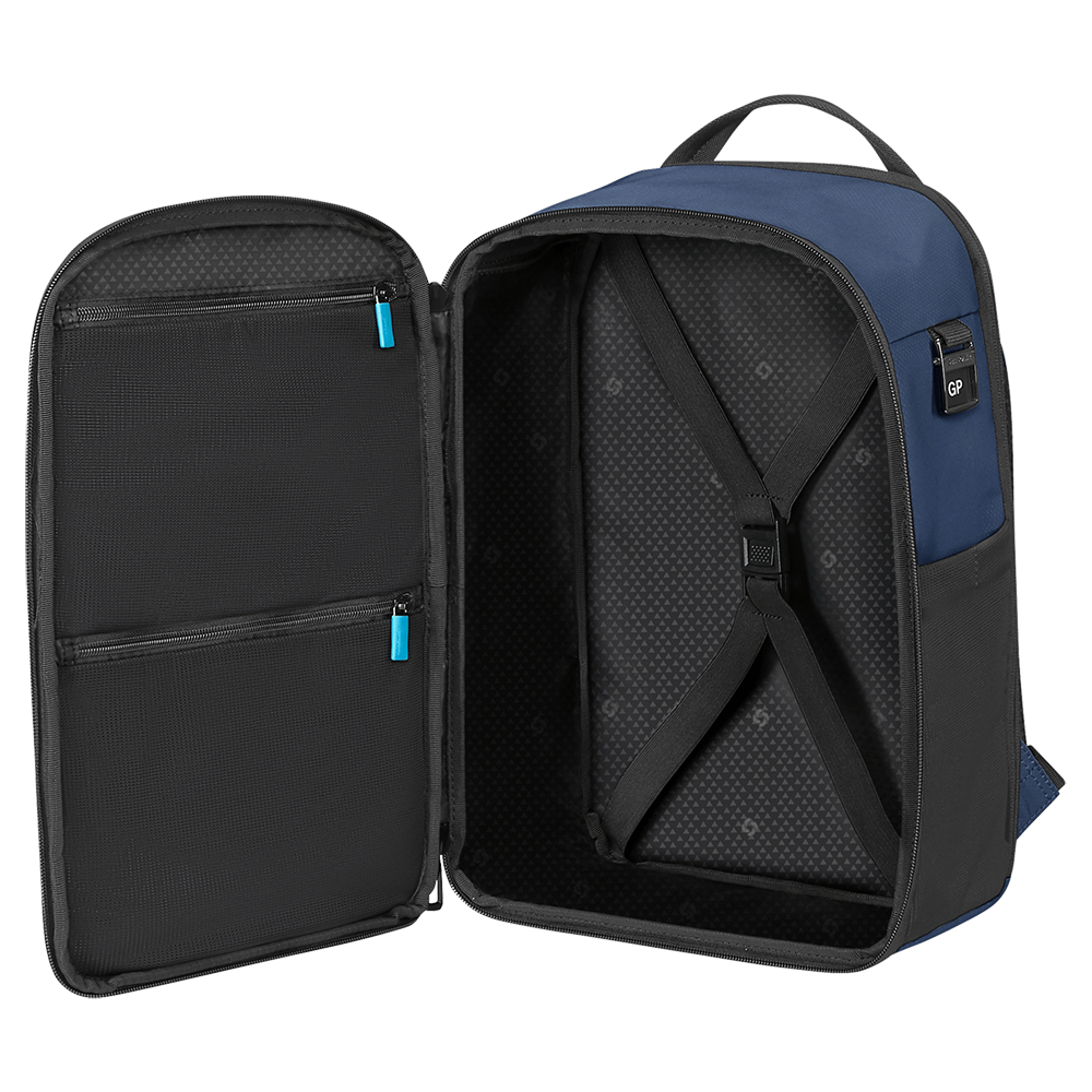 תיק גב מחשב Moderny 14.1 אינץ' כחול - מבט קדמי