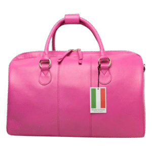 Old Angler Italy תיק מעור ורוד תוצרת איטליה 🇮🇹